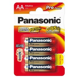 Bateria alkaliczna, AA, 1.5V, Panasonic, blistr, 4-pack, 235999, Pro Power