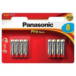 Bateria alkaliczna, AAA (LR03), AAA, 1.5V, Panasonic, blistr, 8-pack, 265949, Pro Power