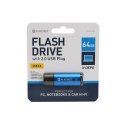 PLATINET PENDRIVE USB 2.0 X-Depo 64GB BLUE [43611]