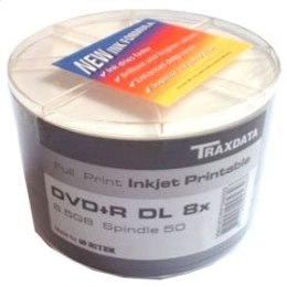 TRAXDATA RITEK DVD+R 8,5GB 8X DL DOUBLE LAYER PRINTABLE SP*50 906DL8XNOPCPL