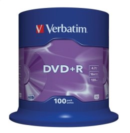 VERBATIM DVD+R 4,7GB 16X CAKE*100 43551