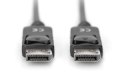 Digitus Kabel połączeniowy DisplayPort z zatrzaskami 4K 60Hz UHD Typ DP/DP M/M czarny 3m