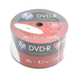 HP DVD-R 4,7GB 16X WHITE FF INKJET PRINTABLE SP*50 14201 / 69302