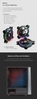 Zalman Obudowa S4 Plus ATX Mid Tower PC Case RGB Fan