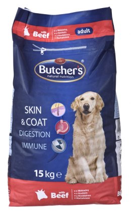 Butcher's Natural&Healthy z wołowiną - sucha karma dla psa - 15 kg