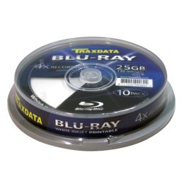 TRAXDATA RITEK BD-R BLU-RAY 25GB 4X PRINTABLE CAKE*10 90L753ITRA006