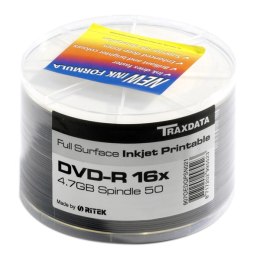 TRAXDATA RITEK DVD-R 4,7GB 16X PRINTABLE SP*50 907SP50NOPCPL