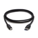 USB kabel (3.2 gen 2), USB A M - USB C (M), 1m, 10 Gb/s, 5V/3A, czarny