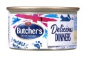 Butcher's Delicious Dinners Cat - mokra karma dla kota z tuńczykiem i rybami oceanicznymi w formie musu - puszka - 85 g