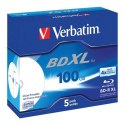 Verbatim BD-R XL, Hard Coat, jewel box, 43789, 4x, 5-pack., do archiwizacji danych