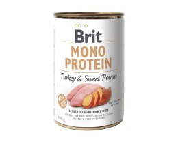 Brit Mono Protein Turkey & Sweet Potato - Indyk z batatem - mokra karma dla psa - 400 g