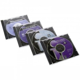 Box na 1 szt. CD, przezroczysty, czarny tray, 10,4 mm, 200-pack, cena za 1 sztukę