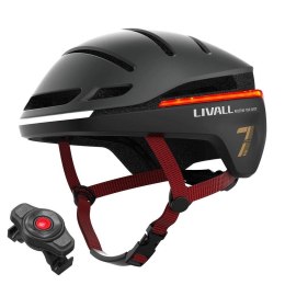 Kask rowerowy miejski Livall EV21 LED/SOS 58-62cm czarny