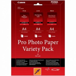 Canon Photo Paper Pro Variety Pack PVP-201, PVP-201, foto papier, 5x matowy PM-101, 5x glossy PT-101, 5x LU-101 typ połysk, 6211