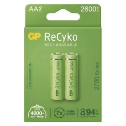 Akumulatorki, AA (HR6), 1.2V, 2600 mAh, GP, kartonik, 2-pack, ReCyko
