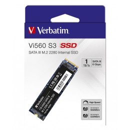 Dysk SSD wewnętrzny Verbatim wewnętrzny M.2 SATA III, 1000GB, 1TB, Vi560, 49364, 560 MB/s-R, 520 MB/s-W