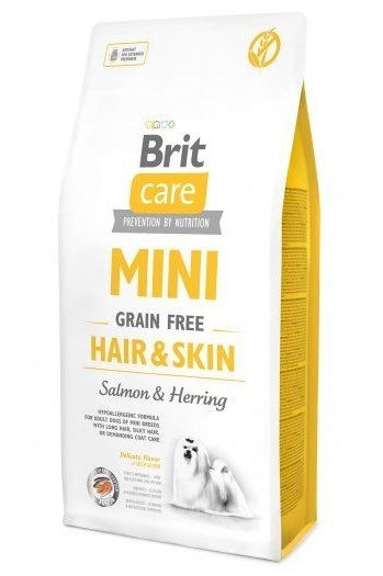BRIT Care Mini Hair&Skin Salmon&Herring - sucha karma dla psa - 7 kg
