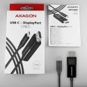 AXAGON RVC-DPC Konwerter/kabel USB-C -> DisplayPort 1,8m, 4K/60HZ