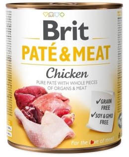 BRIT Paté & Meat z Kurczakiem - mokra karma dla psa - 800 g