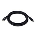 USB kabel (3.2 gen 1), USB C (M) - USB C (M), 2m, 5 Gb/s, 5V/3A, czarny