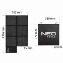 Przenośny panel solarny, Neo Tools, 120 W, ładowarka słoneczna, 90-141