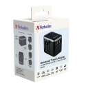 Adapter podróżny World-to-World Verbatim UTA-04 Verbatim, USB-A, USB-C, czarny, 61 W