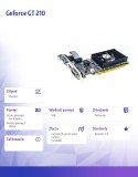 AFOX Karta graficzna GeForce GT210 1GB DDR3 64Bit DVI HDMI VGA Fan LP