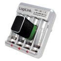 LogiLink Ładowarka do akumulatorów Ni-Mh, Ni-Cd, AA, AAA, 9V