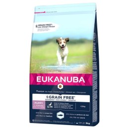 EUKANUBA Grain Free Puppy Small/Medium Breed Ocean Fish - sucha karma dla psa - 3 kg