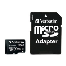 Verbatim Karta pamięci microSDHC/SDXC, 256GB, micro SDXC, 44087, z adapterm