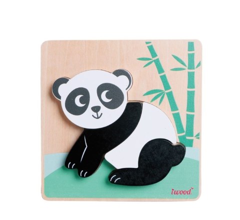 IWood Ukladanka drewniana zwierzątka Panda