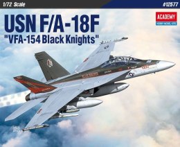 Academy Model plastikowy Samolot USN F/A-18F VFA-154 Black Kinghts 1/72