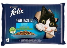 FELIX Fantastic Ryba z warzywami - mokra karma dla kota - 4x85g