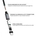 AUKEY CB-CD5 nylonowy kabel USB C - USB C | 1m | 5 Gbps | 5A | 60W PD | 20V