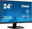 IIYAMA Monitor 23.8 cala ProLite XU2493HSU-B6 IPS.HDMI.DP.2x2W.USBx2.FHD.SLIM.100Hz