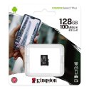 Kingston karta Canvas Select Plus, 128GB, micro SDXC, SDCS2/128GBSP, UHS-I U1 (Class 10), A1