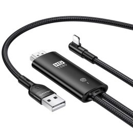 Kabel USB Usams U53 HDMI - Lightning 2m czarny