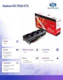 Sapphire Technology Karta graficzna Radeon RX 7900 XTX Pulse 24GB DDR6 384bit 2DP/2HDMI