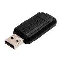 VERBATIM PENDRIVE PINSTRIPE USB 2.0 16GB BLACK 49063