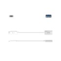 Adapter j5create USB-C 3.1 to Type-A Adapter (USB-C m - USB3.1 f 10cm; kolor biały) JUCX05-N