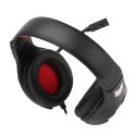Marvo HG8928, słuchawki z mikrofonem, regulacja głośności, czarna, podświetlana typ 3.5 mm jack + rozdvojka