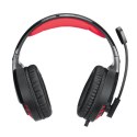 Marvo HG9022, słuchawki z mikrofonem, regulacja głośności, czarno-czerwona, 7.1 (wirtualne), podświetlenie LED typ USB