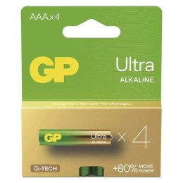 Bateria alkaliczna, AAA (LR03), AAA, 1.5V, GP, blistr, 4-pack, ULTRA