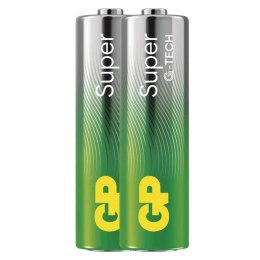 Bateria alkaliczna, AA (LR6), AA, 1.5V, GP, Folia, 2-pack, SUPER