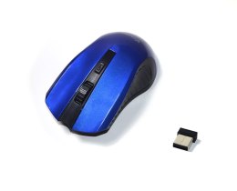 Mysz bezprzewodowa VAKOSS TM-658UB optyczna 4 przyciski 1600dpi niebiesko-czarna