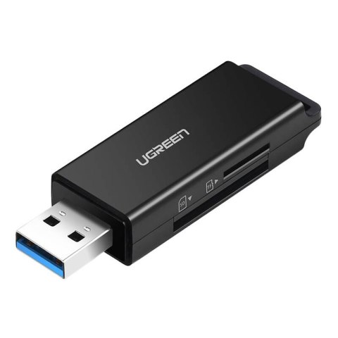 Czytnik kart pamięci UGREEN CM104 SD/microSD USB 3.0 (czarny)
