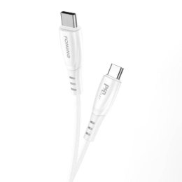 Kabel USB-C do USB-C Foneng X73, 60W, 1m (biały)