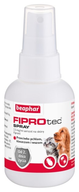 Beaphar FIPROtec Sprej dla zwierząt 2,5mg