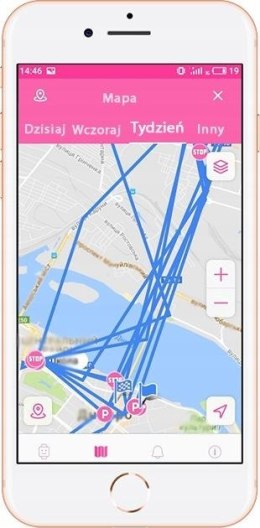 GoGPS Smartwatch GPS K17 Różowy (K17PK)