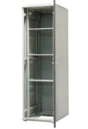 EmiterNet Szafa ramowa stojąca 42U, drzwi przód blacha/szkło, 600x800x1980mm (szer./gł./wys.)
